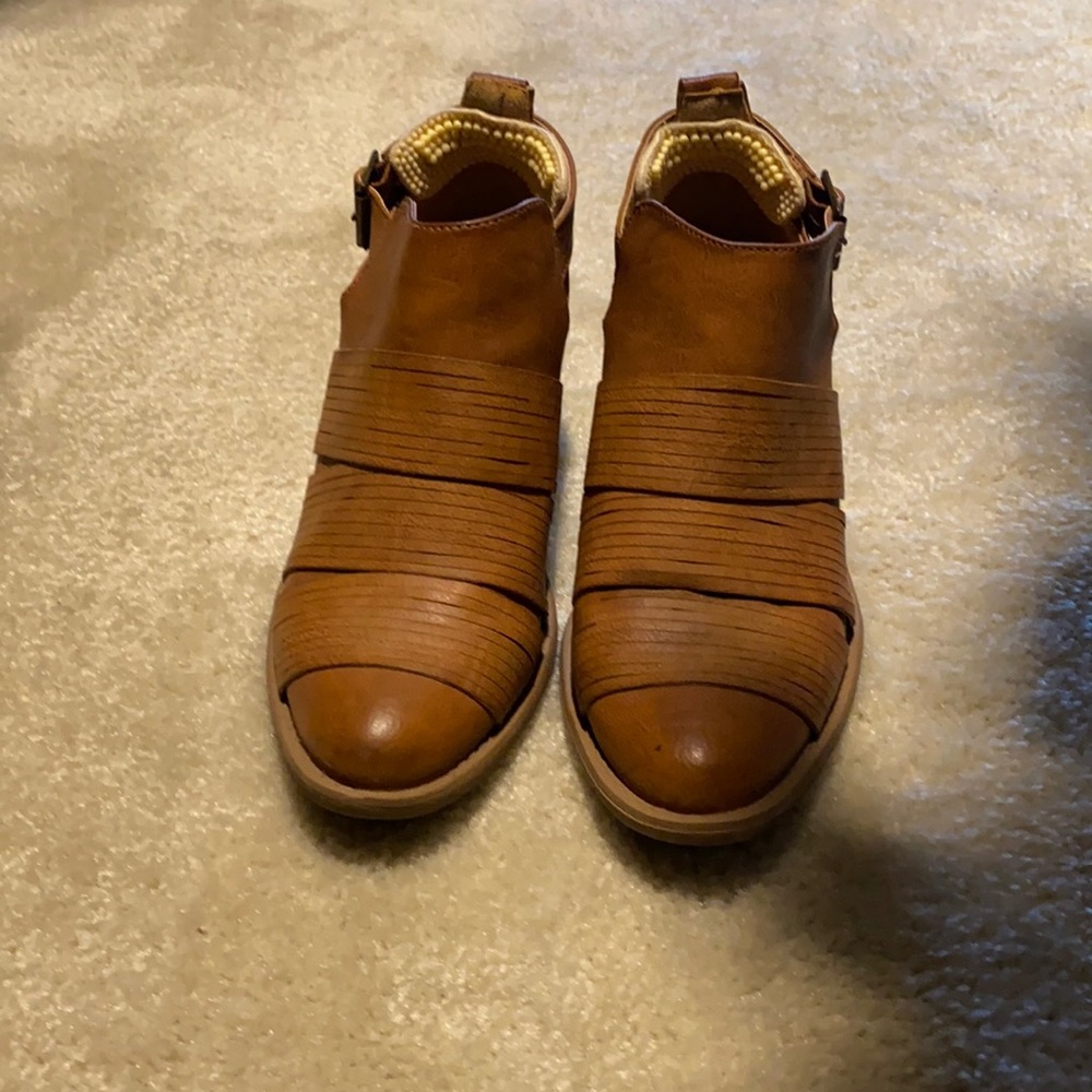 Brown booties
